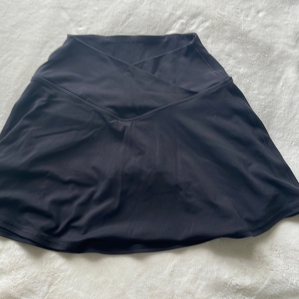 BLACK AERIE CROSSOVER SKORT